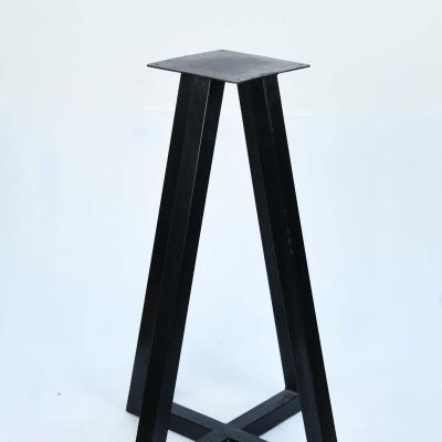 Black Pillar Table Base