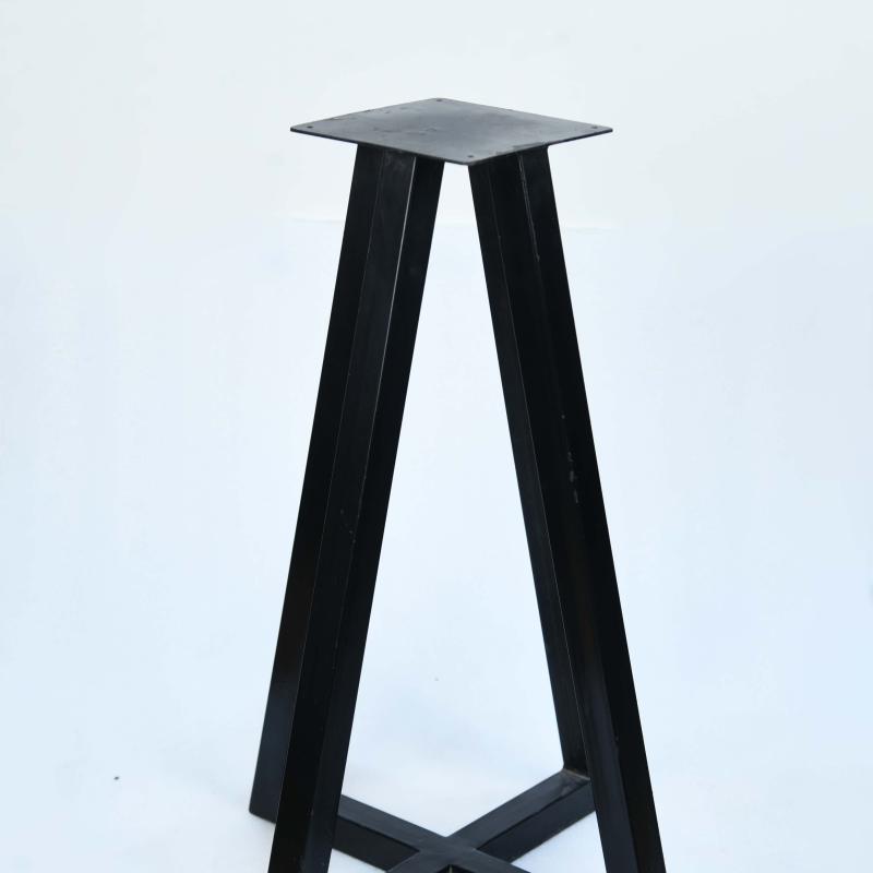 Black Pillar Table Base