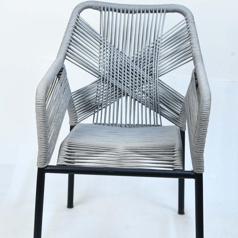 Gray Cross Chair